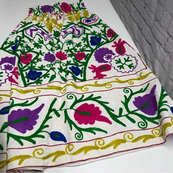 AML Embroidered Floral Maxi Skirt  MADE IN INDIA one size - Picture 12 of 12